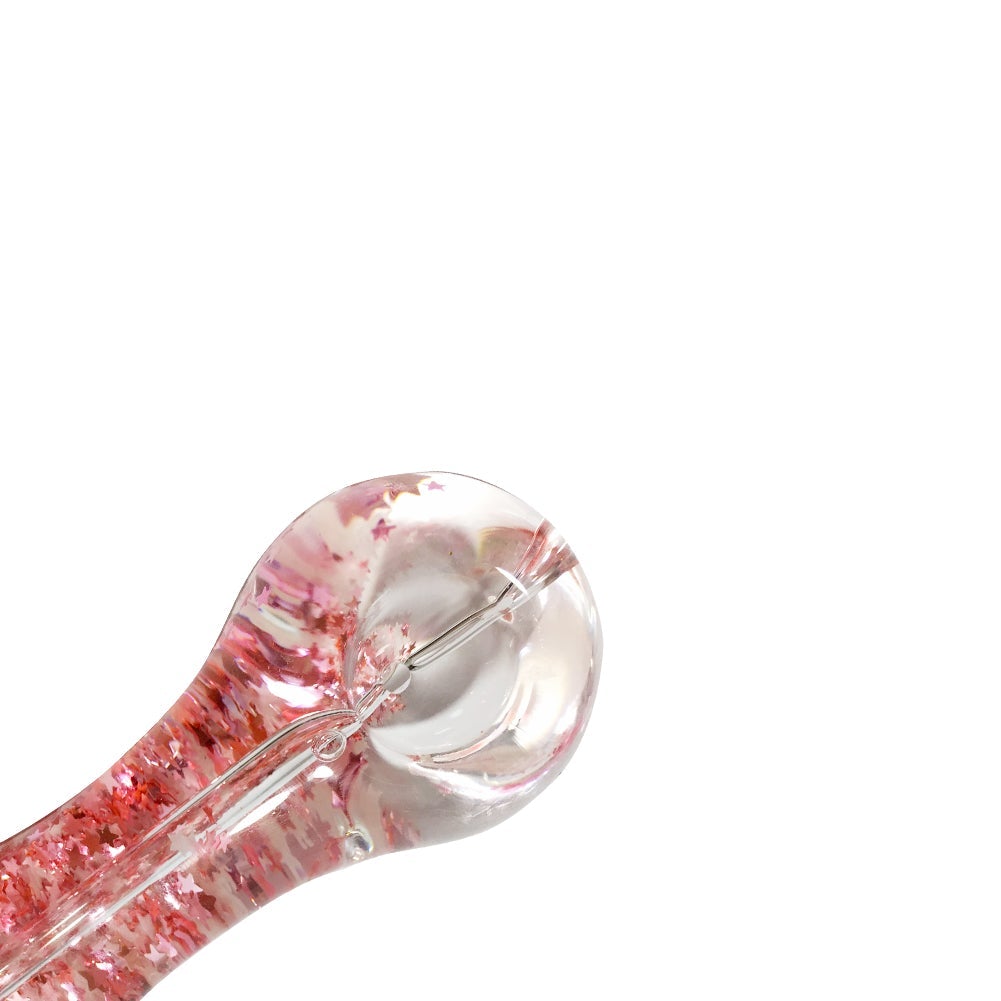 Sparkly Glitter Glass Pipe (Random Color)