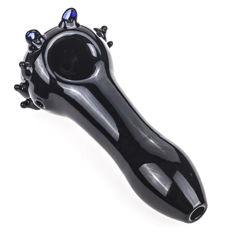 Black Glass Spoon Pipe