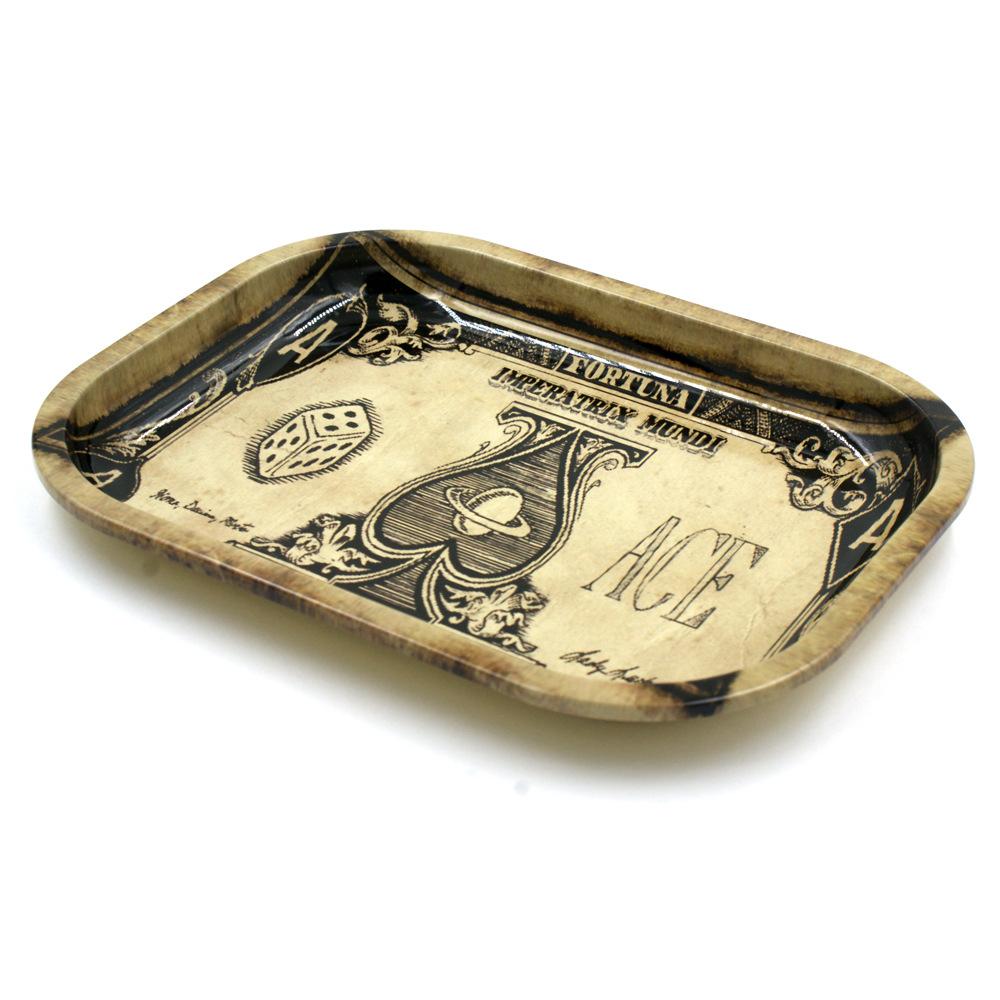 Accommodates Cigarette Metal Rolling Tray