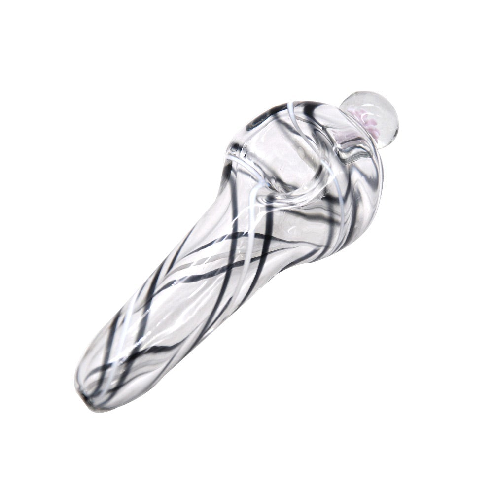 Spiral Heady Glass Spoon Pipe