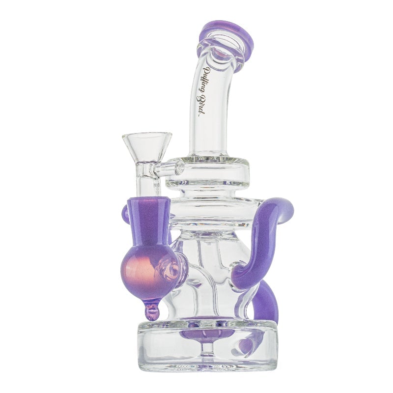 Recycler Showerhead Dab Rig w/ Fumed Purple Pipe Set