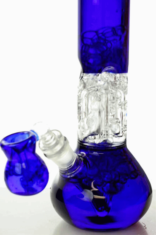 11 Blue Beaker Bong With Ash Catcher
