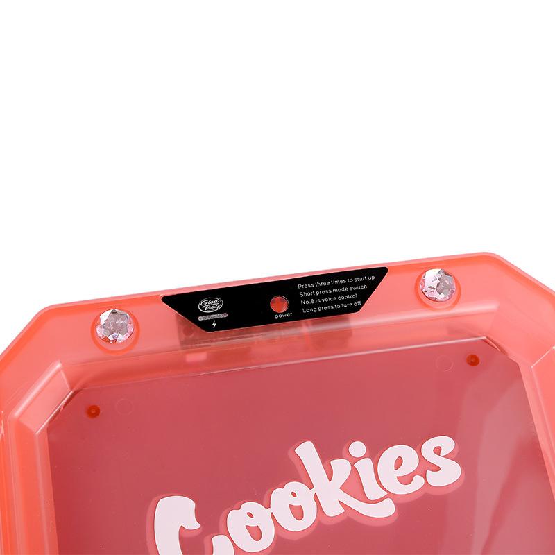 LED Luminous Plastic Cigarette Rolling Tray