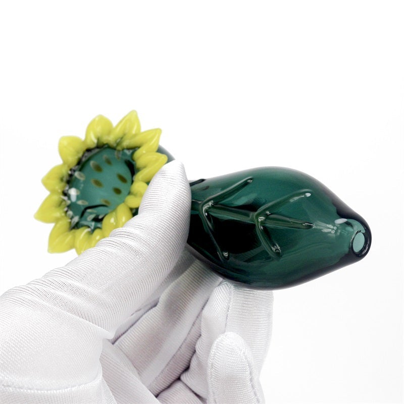 Sunflower Glass Novelty Pipe