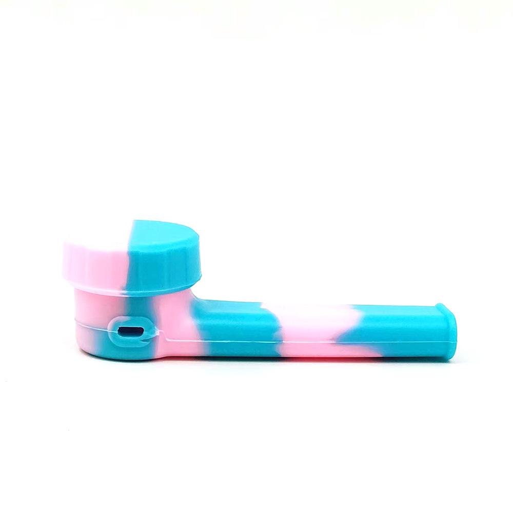 Classic Multicolor Silicone Pipe with Lid