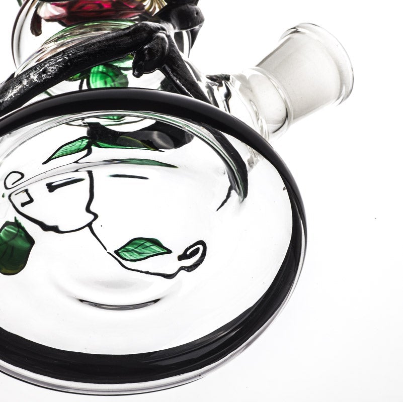 12 Skull Pattern Novelty Glass Bong