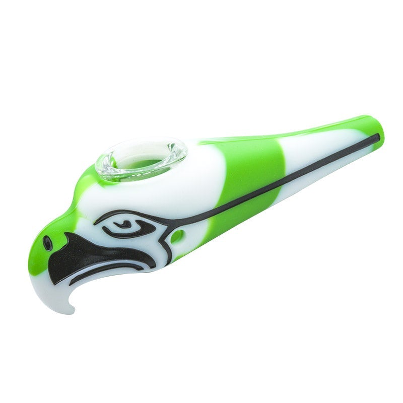 Silicone Seahawks Hand Pipe (Random Color)