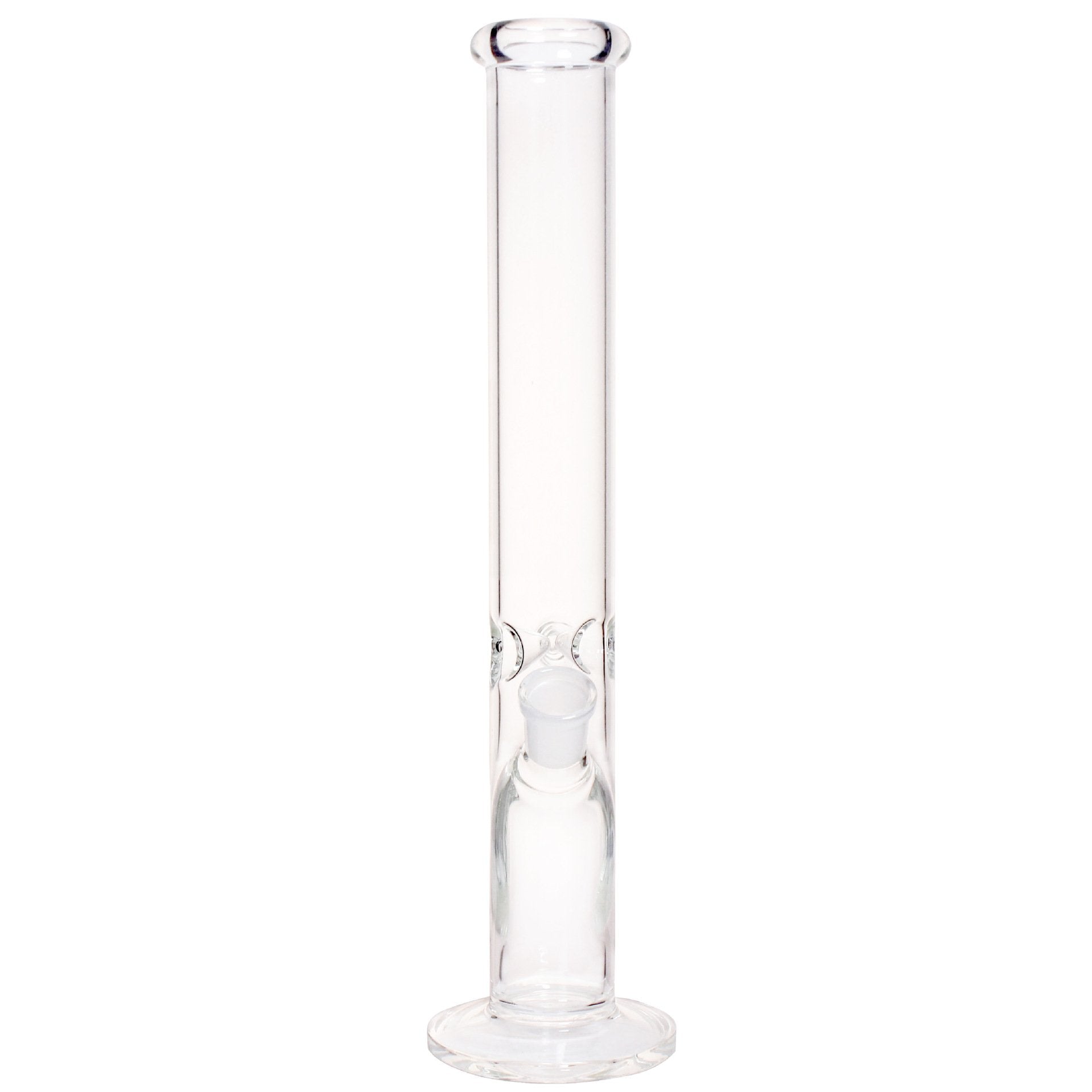 14 Thick Glass Straight Tube Bong w/ Ice Catcher