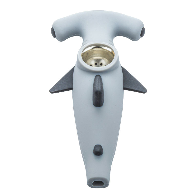 Shark Silicone Hand Pipe (Random Color)