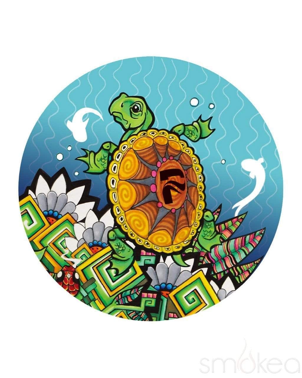 Pulsar 10 Psychedelic Turtle Beaker Bong
