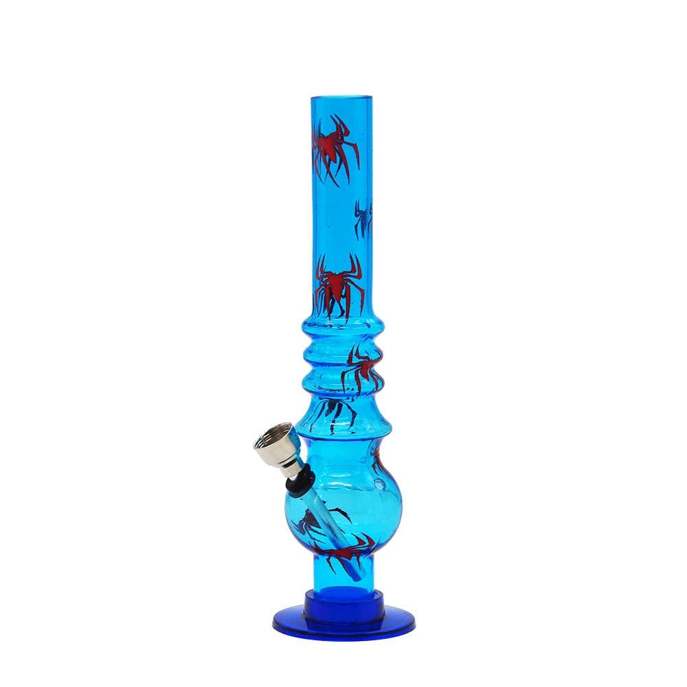 8 Spider Pattern Acrylic Bong(Random Color)