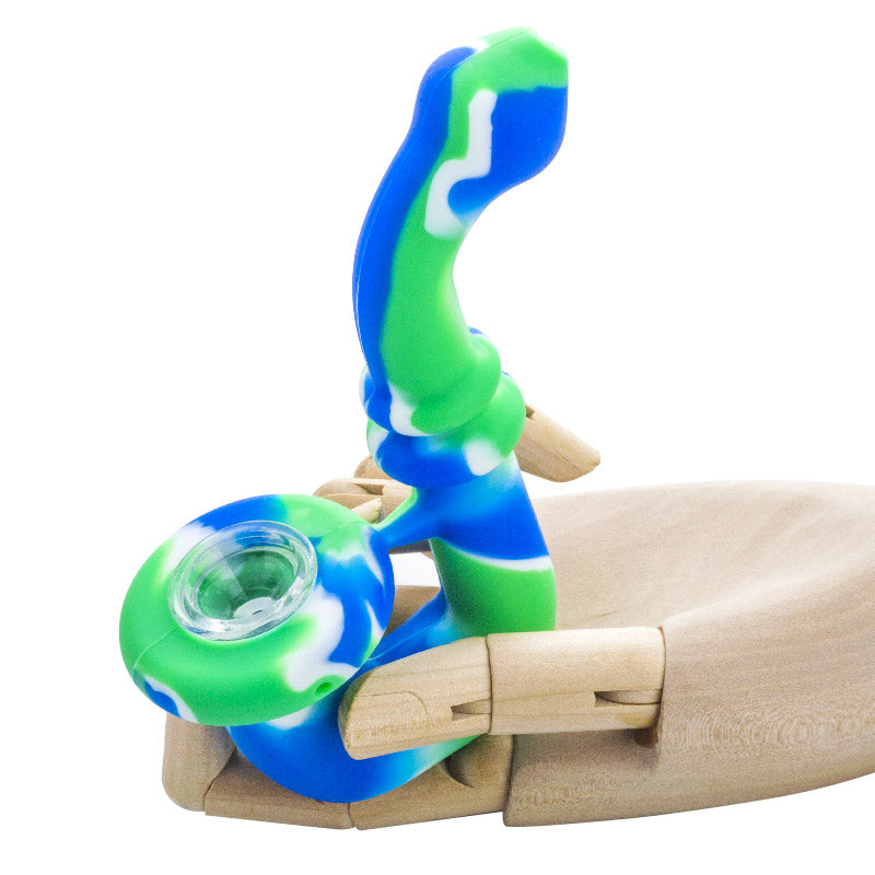 Camouflage Silicone Sherlock Pipe (Random Color)