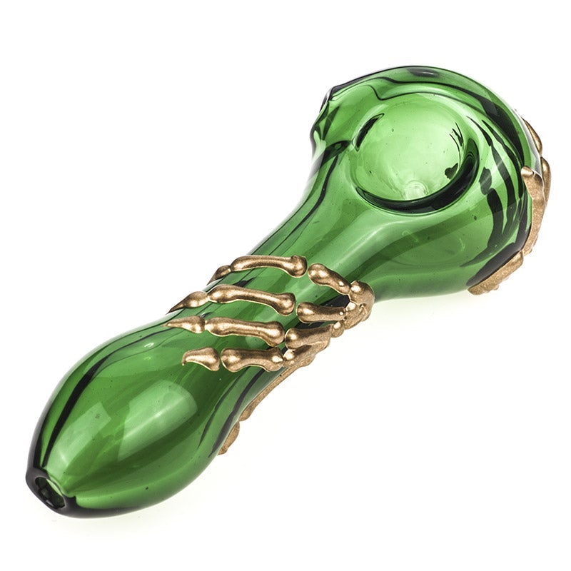 Bone Claw Glass Spoon Pipe