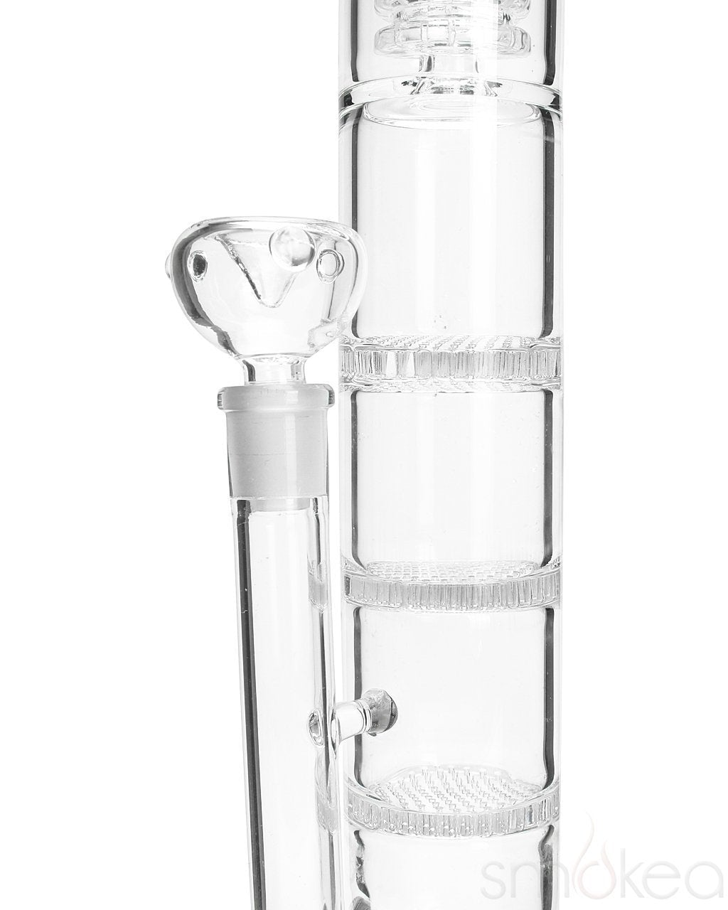 SMOKEA Ripper Triple Honeycomb Barrel Perc Bong