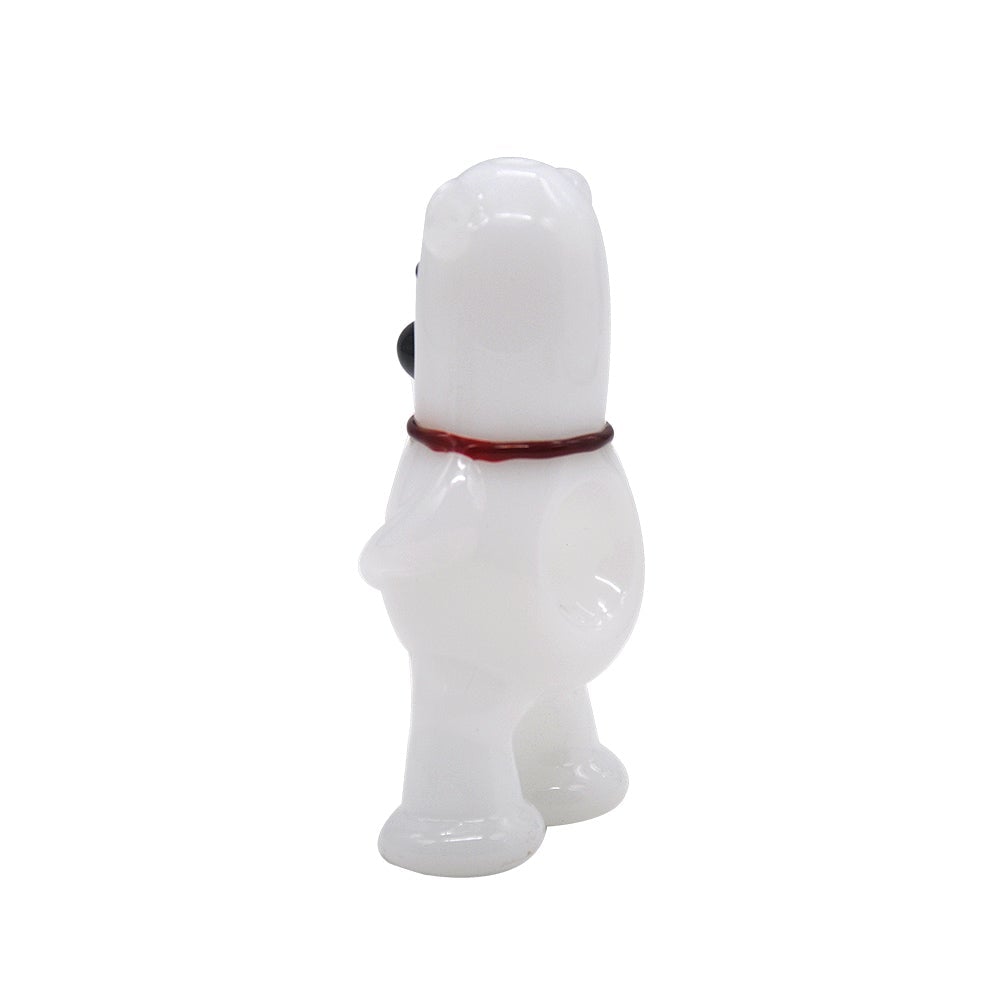 White Bear Novelty Glass Pipe