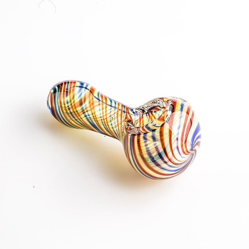 Multiple Color Swirl Glass Pipe