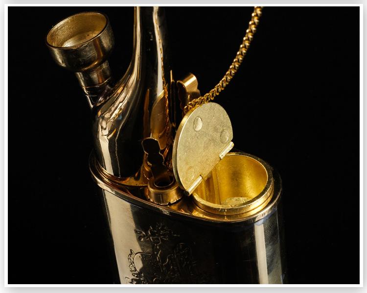 Fu Lu Shou Sanxing Antique Metal Bong