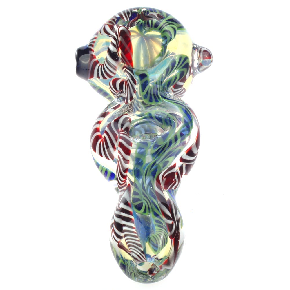 4.7 Fumed Glass Milli Donut Spoon Pipe