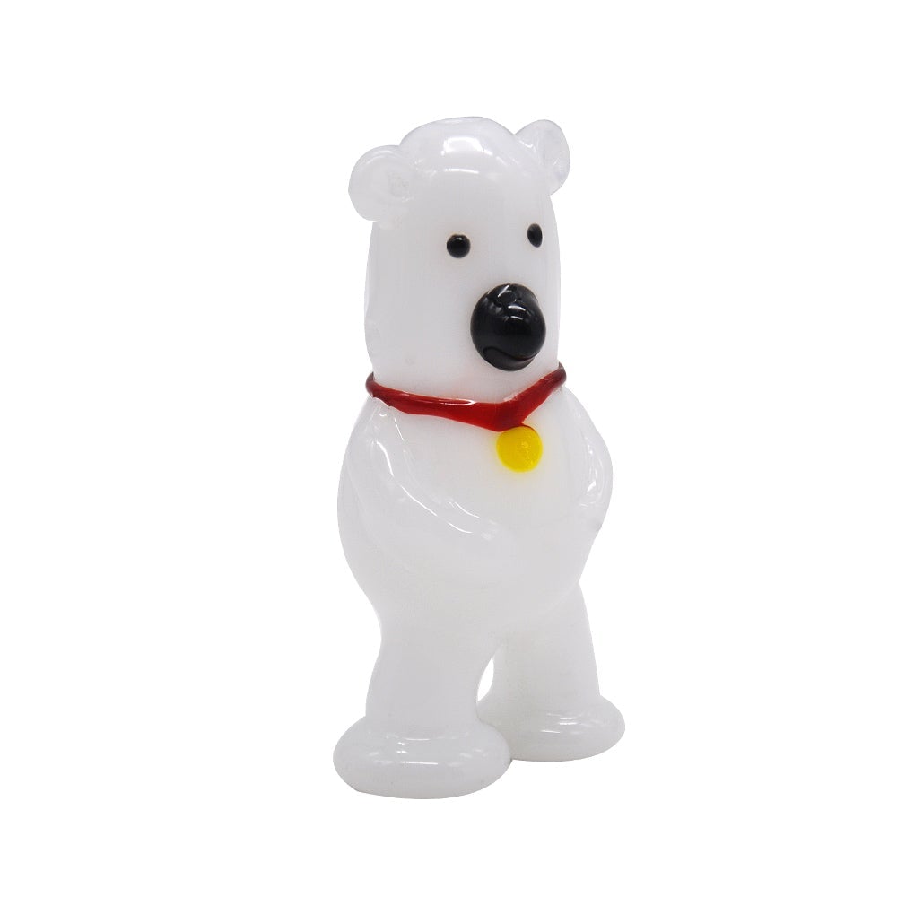 White Bear Novelty Glass Pipe