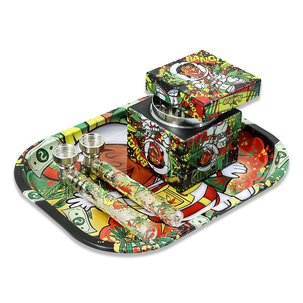 Honeypuff Metal Cigarette Panel Rolling Tray
