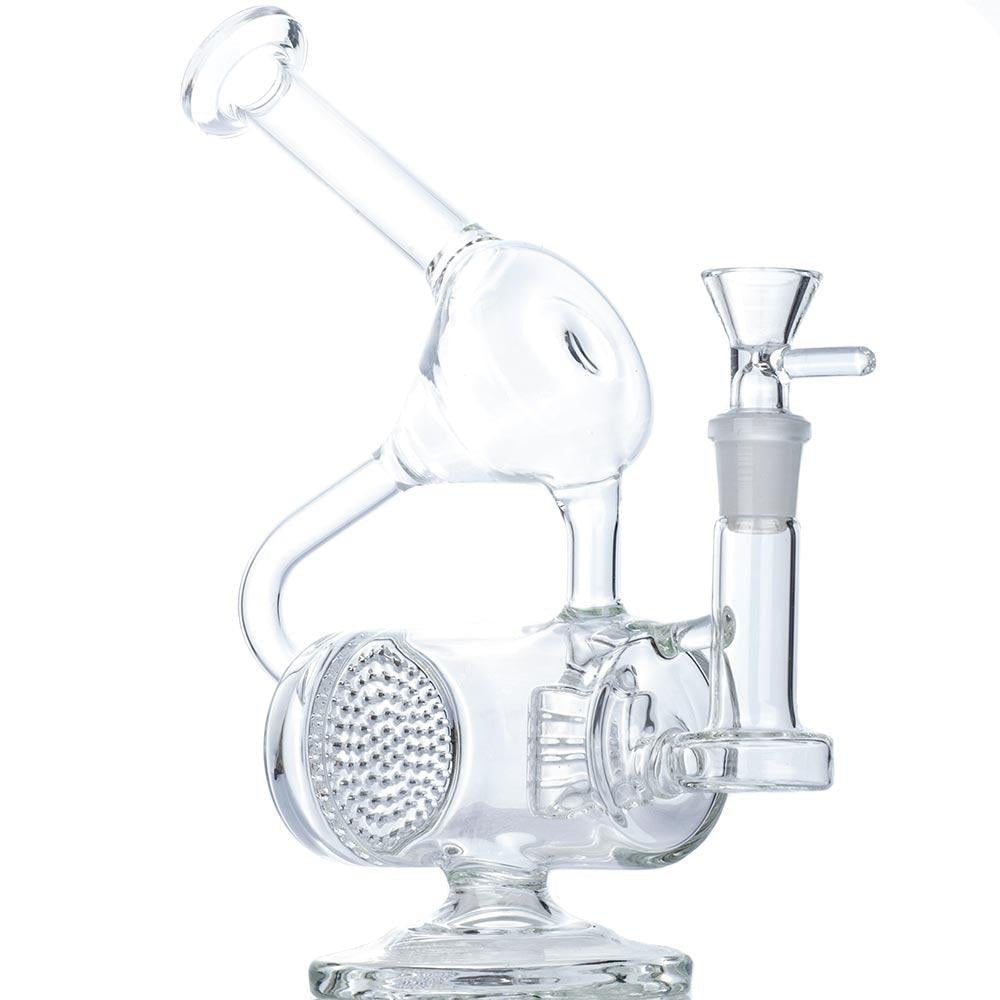 9 Glass Multi Perc Dab Rig w/ Pink Girly Glass Pipe Set