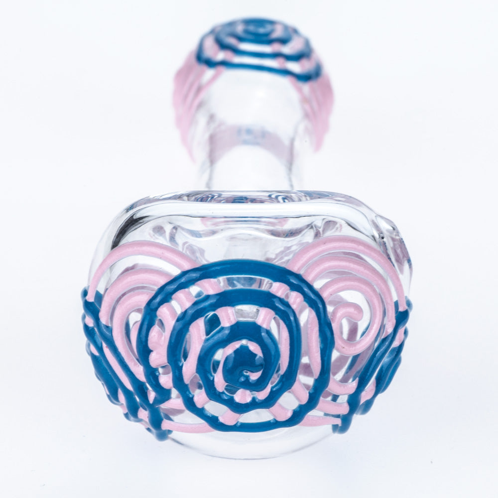 1.58 Spiral Pattern Glow-In-The-Dark Glass Pipe