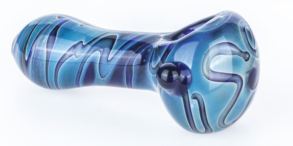Heady Pattern Glass Hand Pipe