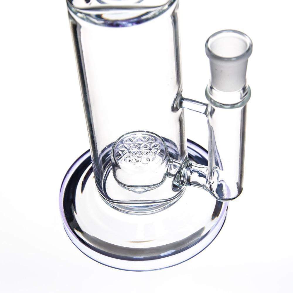 16 inch Glass Bong with Flower of Life perc to SOL Showerhead perc 18.8mm