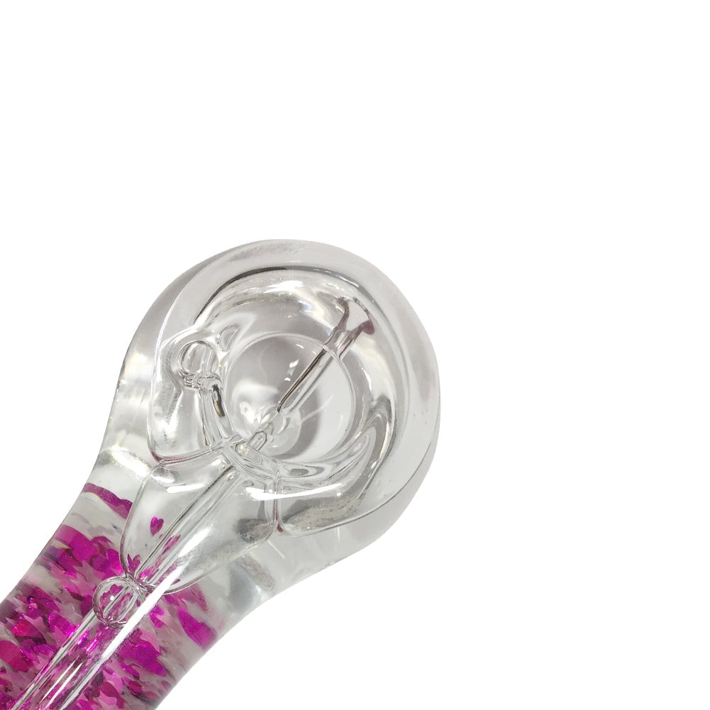 Sparkly Glitter Glass Pipe (Random Color)