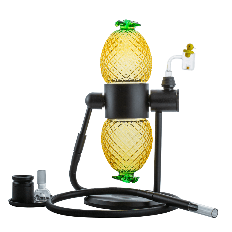 Pineapple Gravity Bong w/ Core Reactor Banger Carb Cap Set