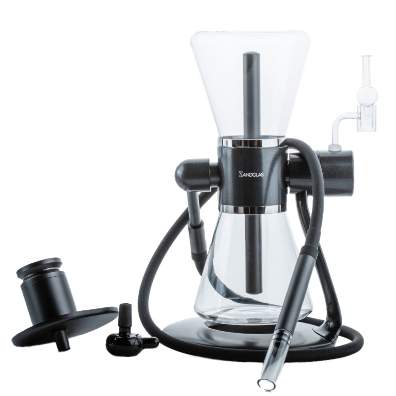 SANDGLAS Gravity Bong w/ Reactor Quartz Banger Carb Cap Set