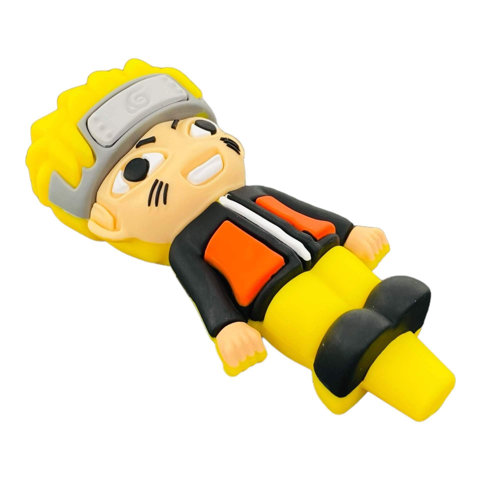 Naruto Uzumaki Silicone Pipe with Glass Bowl