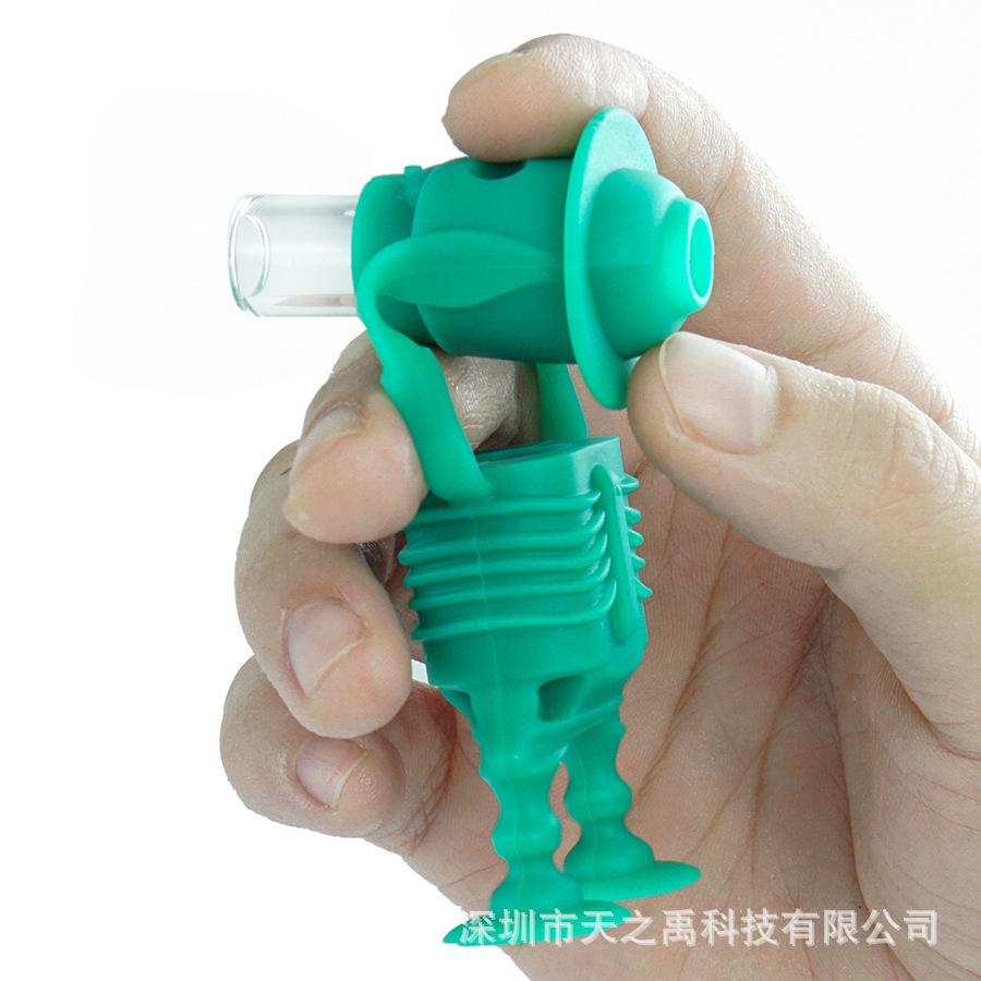 3 Zombie Silicone Smoking Pipe
