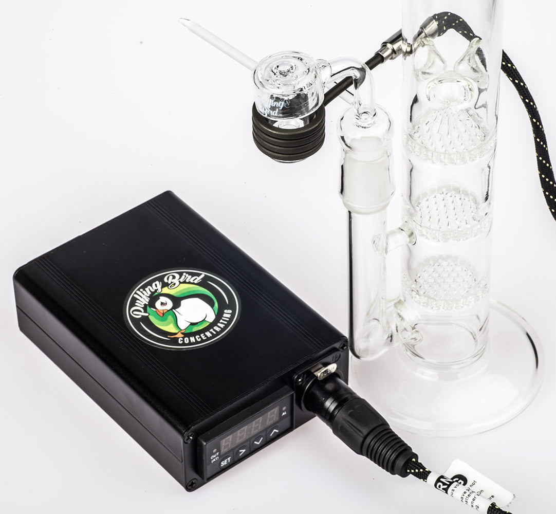 Quartz Enail W/ Honeycomb Perc Dab Rig Bundle