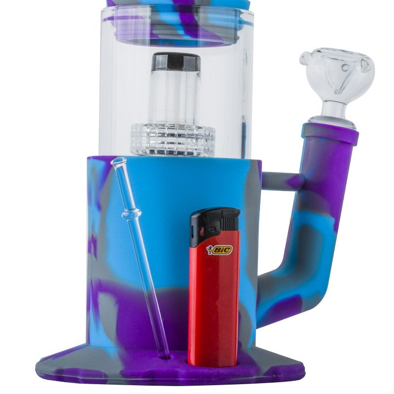 14 Showerhead Perc Silicone Bong