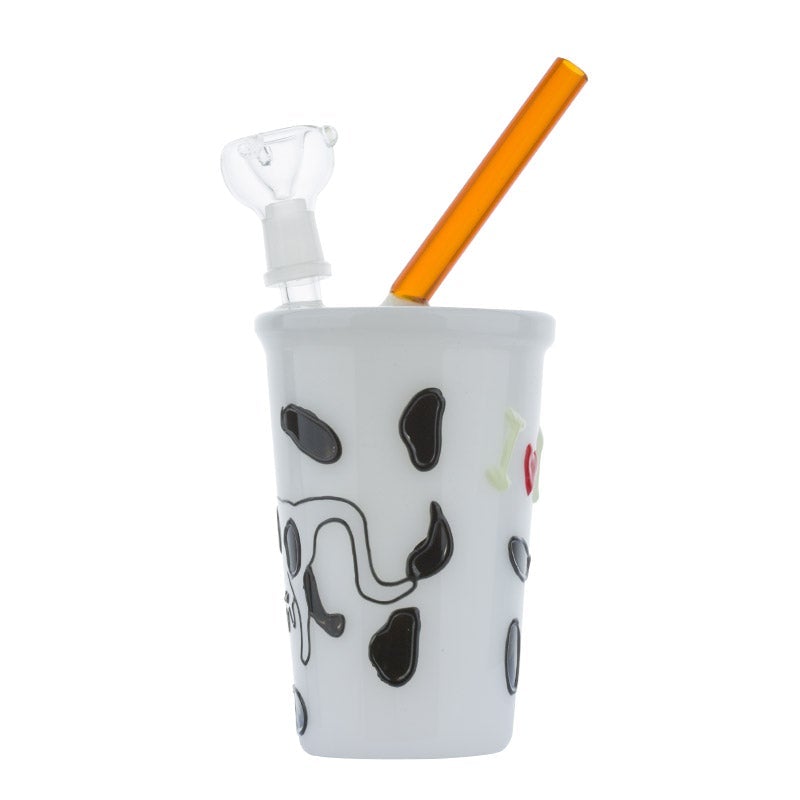 8 Milk Cup Theme Glass Bong
