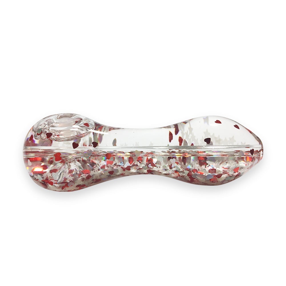 Sparkly Glitter Glass Pipe (Random Color)