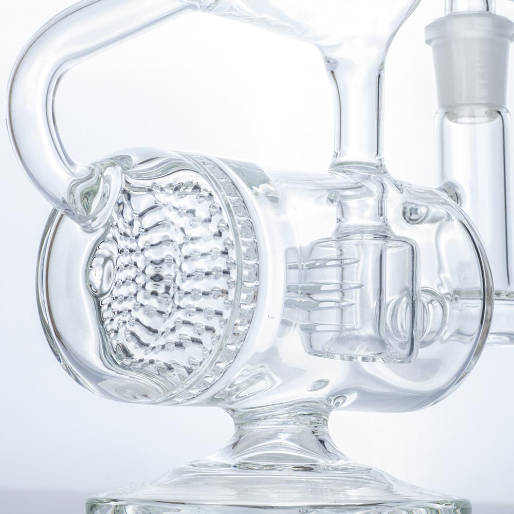 9 Clear Glass Multi Perc Dab Rig