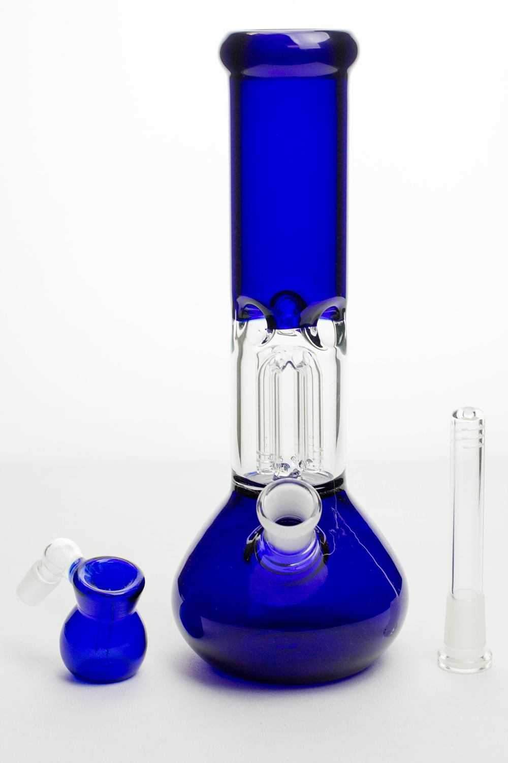 11 Blue Beaker Bong With Ash Catcher