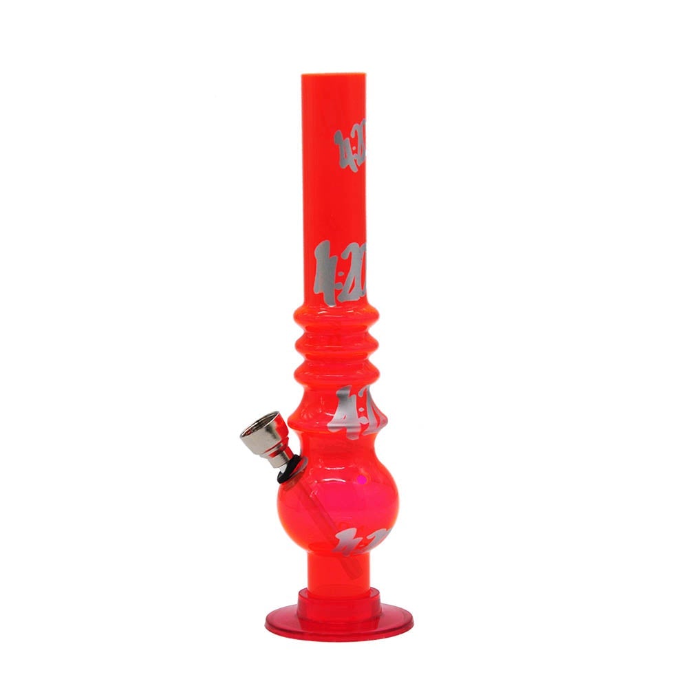 8 Acrylic Bong 420 Pattern(Random Color)