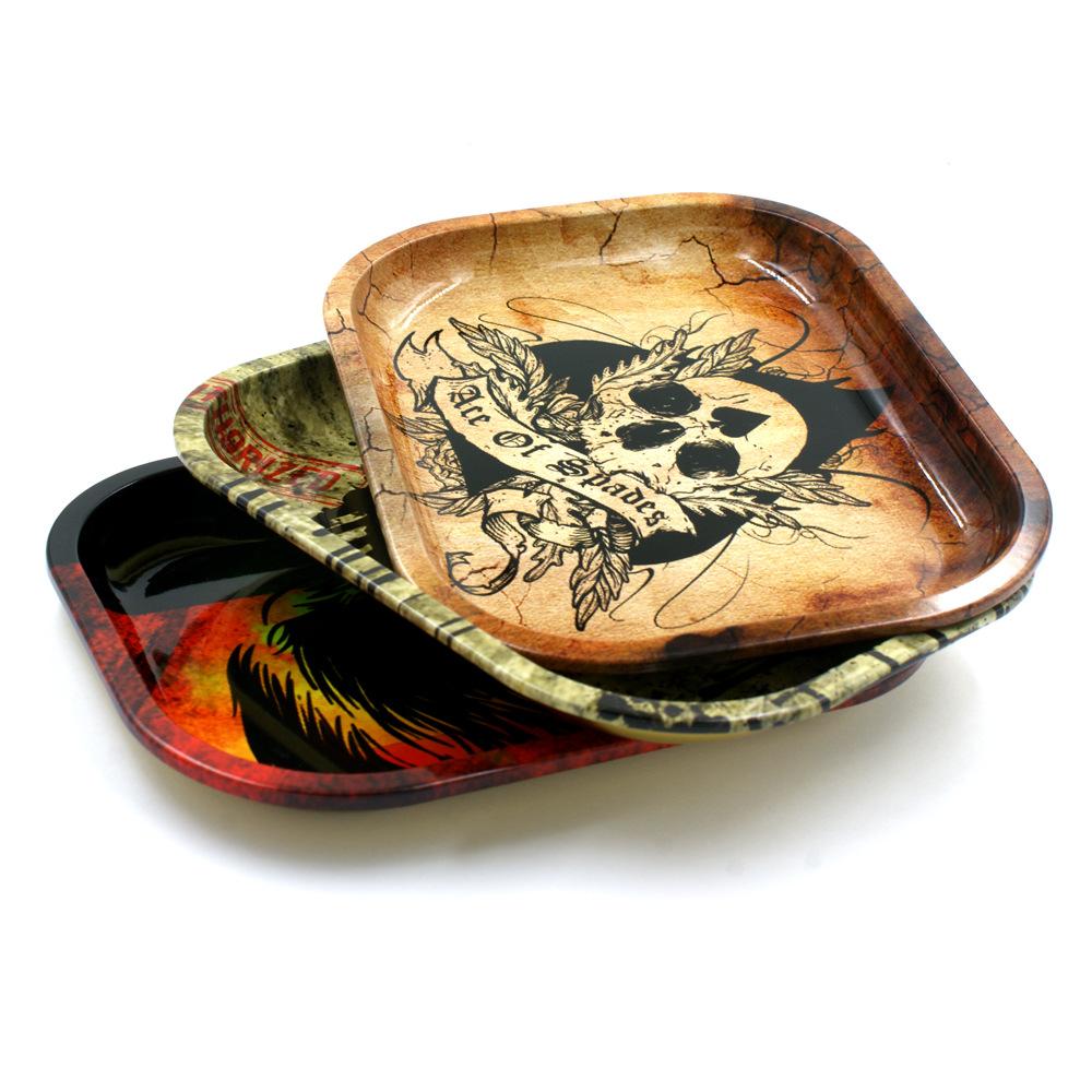 Accommodates Cigarette Metal Rolling Tray