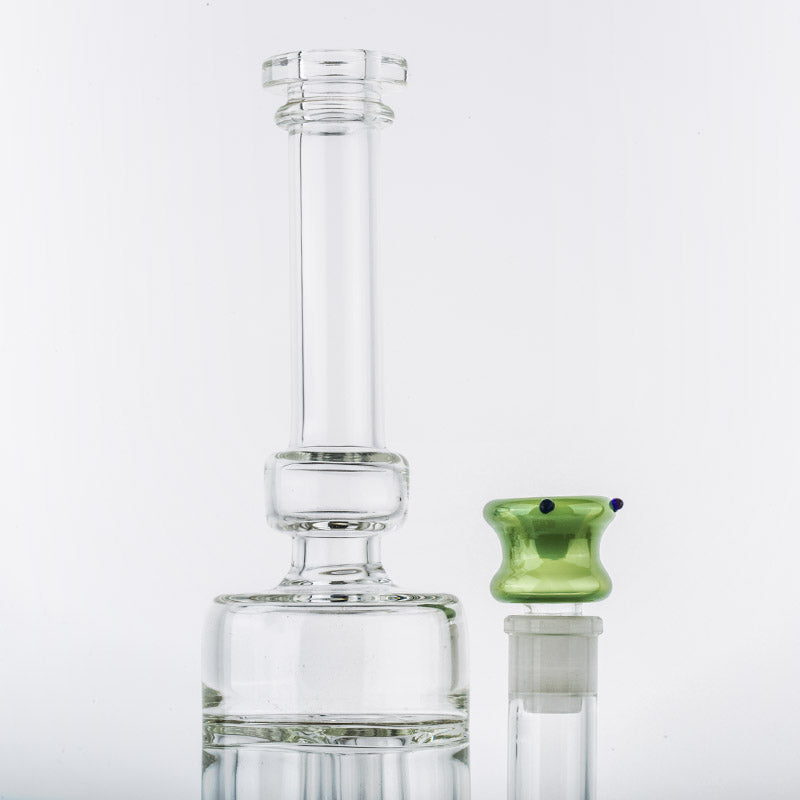 18mm Male Green Bong Bowl With Blue Marbles