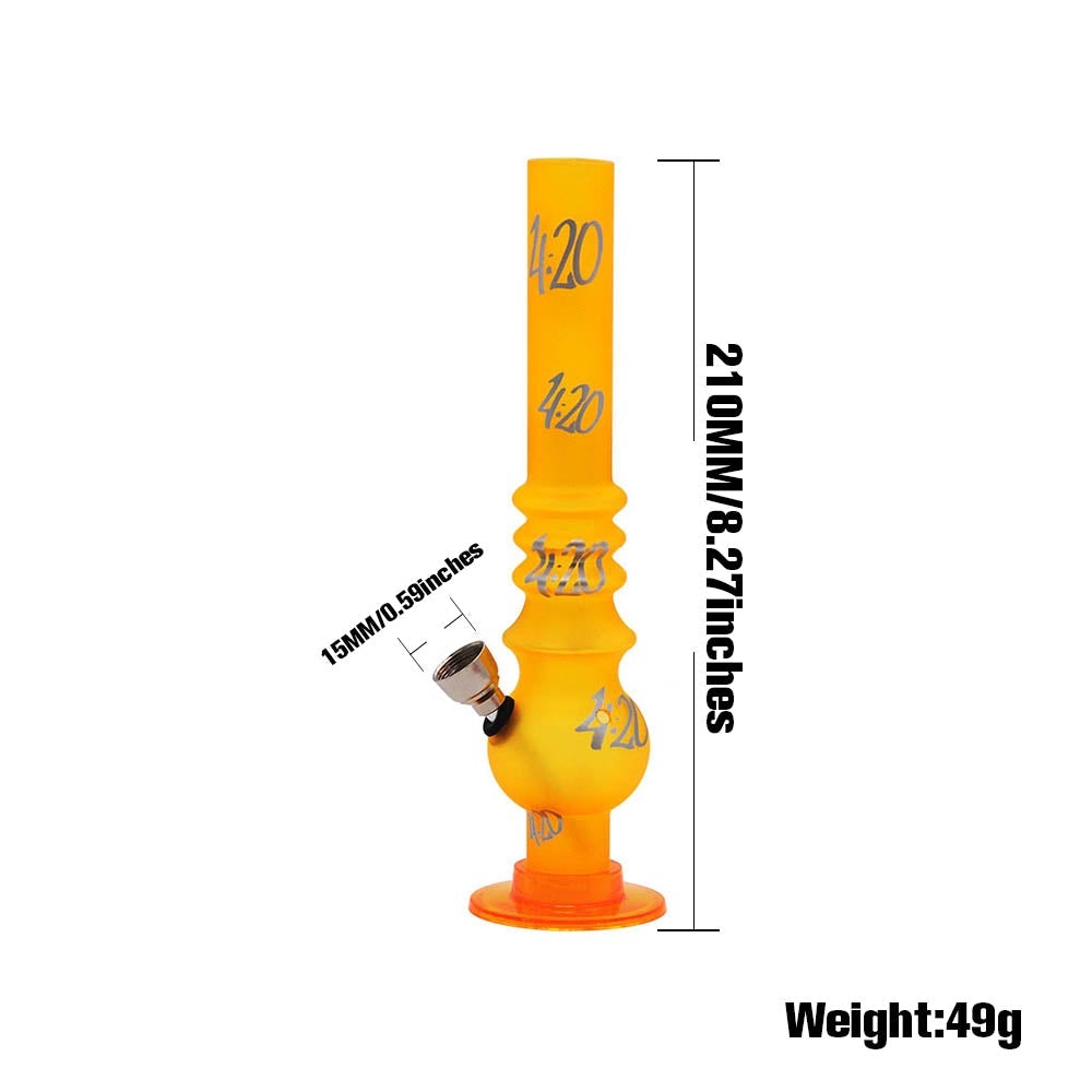 8 Acrylic Bong 420 Pattern(Random Color)