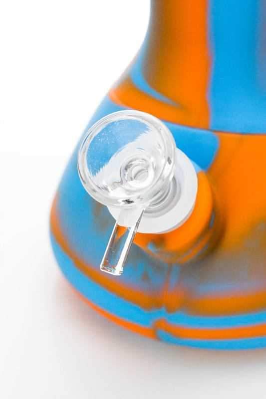 13 Stripe Silicone Beaker Bong