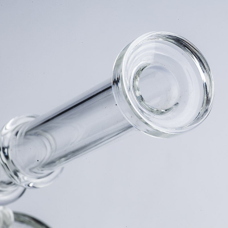 Clear Glass Honeycomb Perc Bong
