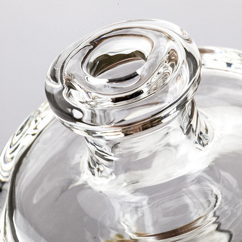 Clear Disc Glass Carb Cap