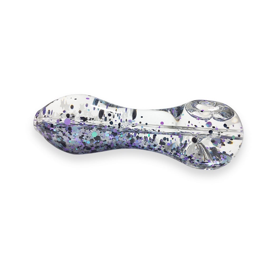 Sparkly Glitter Glass Pipe (Random Color)
