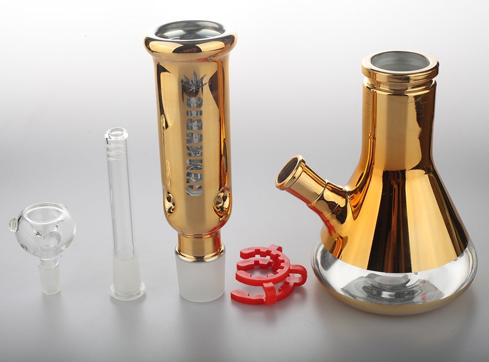 12 Golden Two Part Travel Beaker Bong
