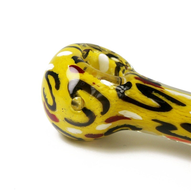 Handmade Strips Glass Pipe (Random Color)