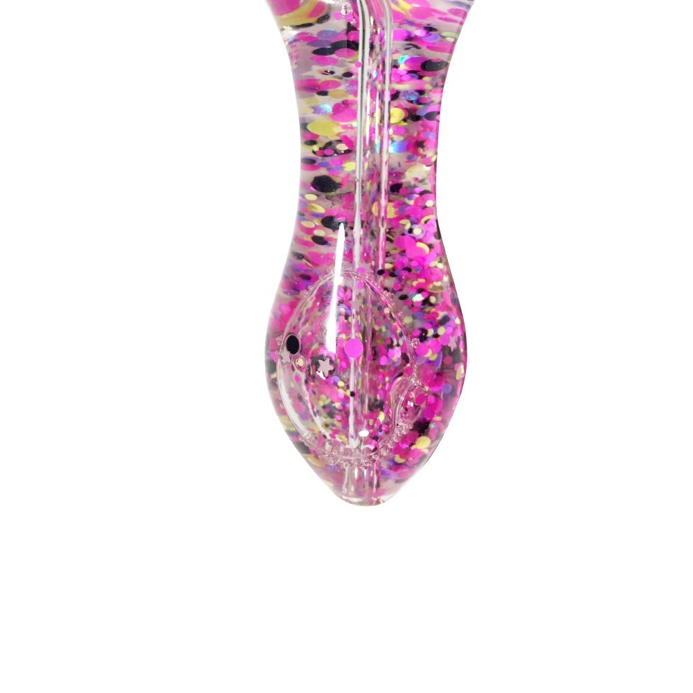 Sparkly Glitter Glass Pipe (Random Color)